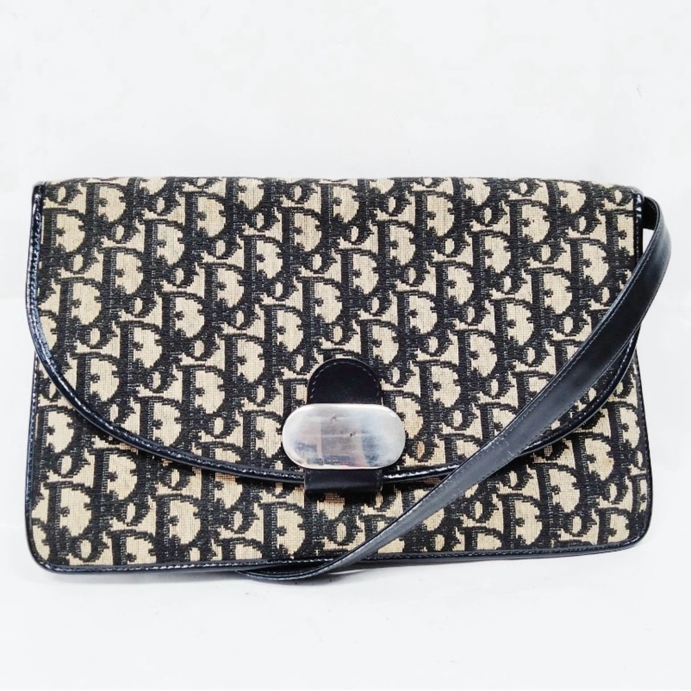 Dior Black and Cream Monogram bag